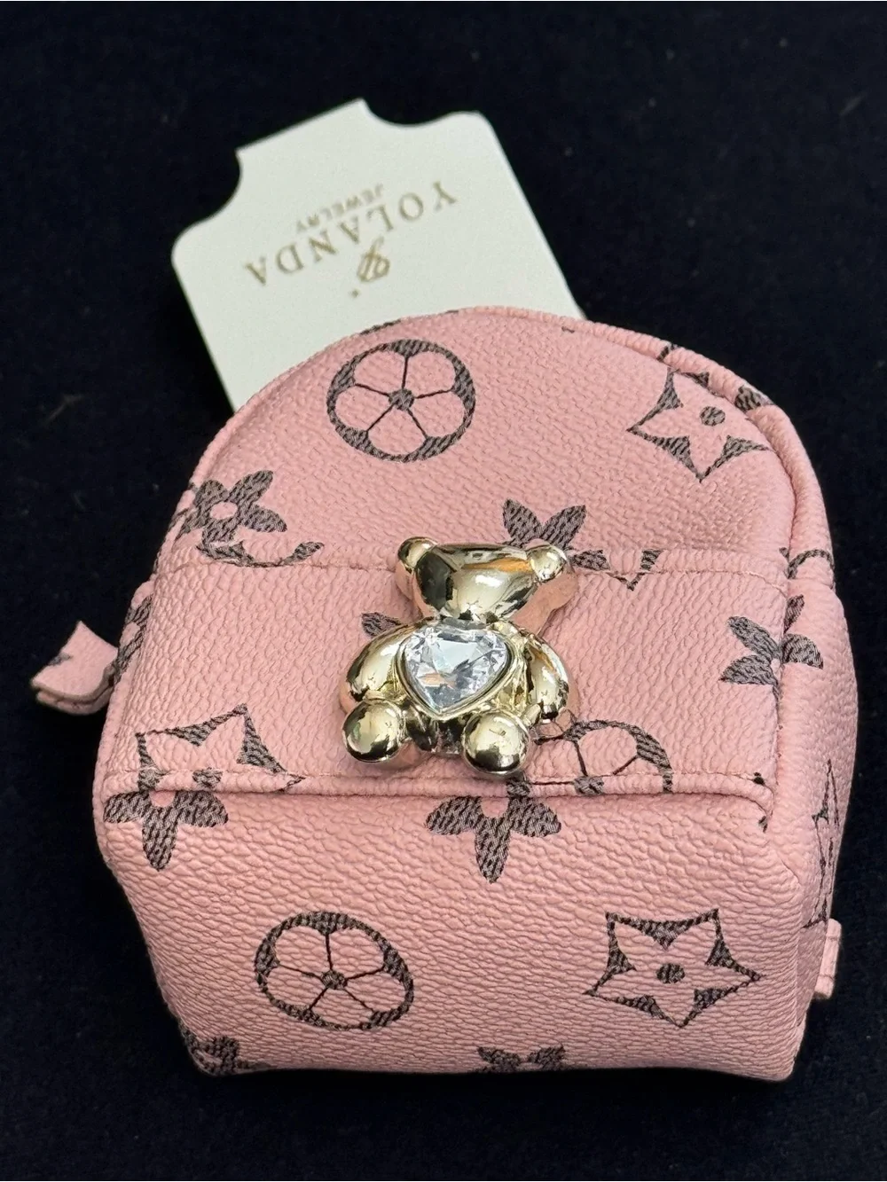 NWT Yolanda Mini Backpack Keychain Bag charm Coin Purse Wallet Pink